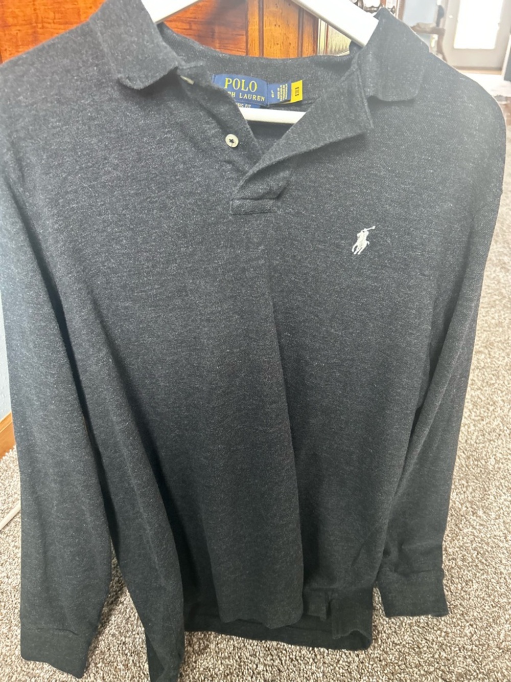 Polo by Ralph Lauren Men's Long Sleeve Polo Shirt - Black